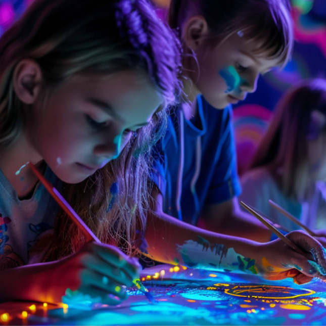 Neon Brush: Paint in the Dark — Event at Glaziers Hall