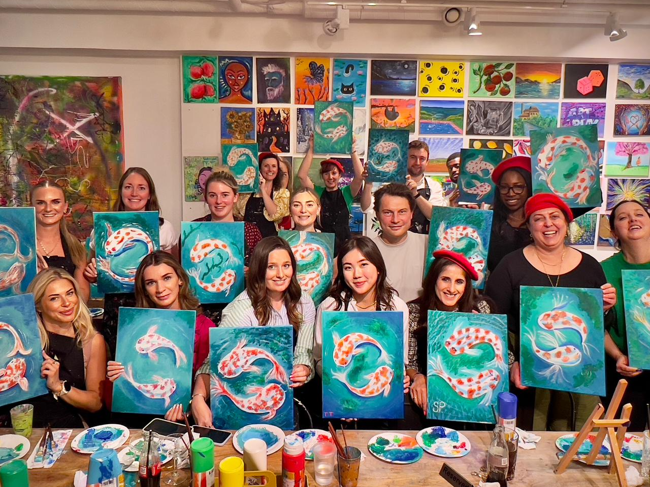 Sip and Paint — Class at Art Play - Shoreditch/Liverpool St