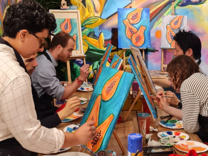 Unguided Free Flow Painting  — Activity at Art Play - Shoreditch/Liverpool St