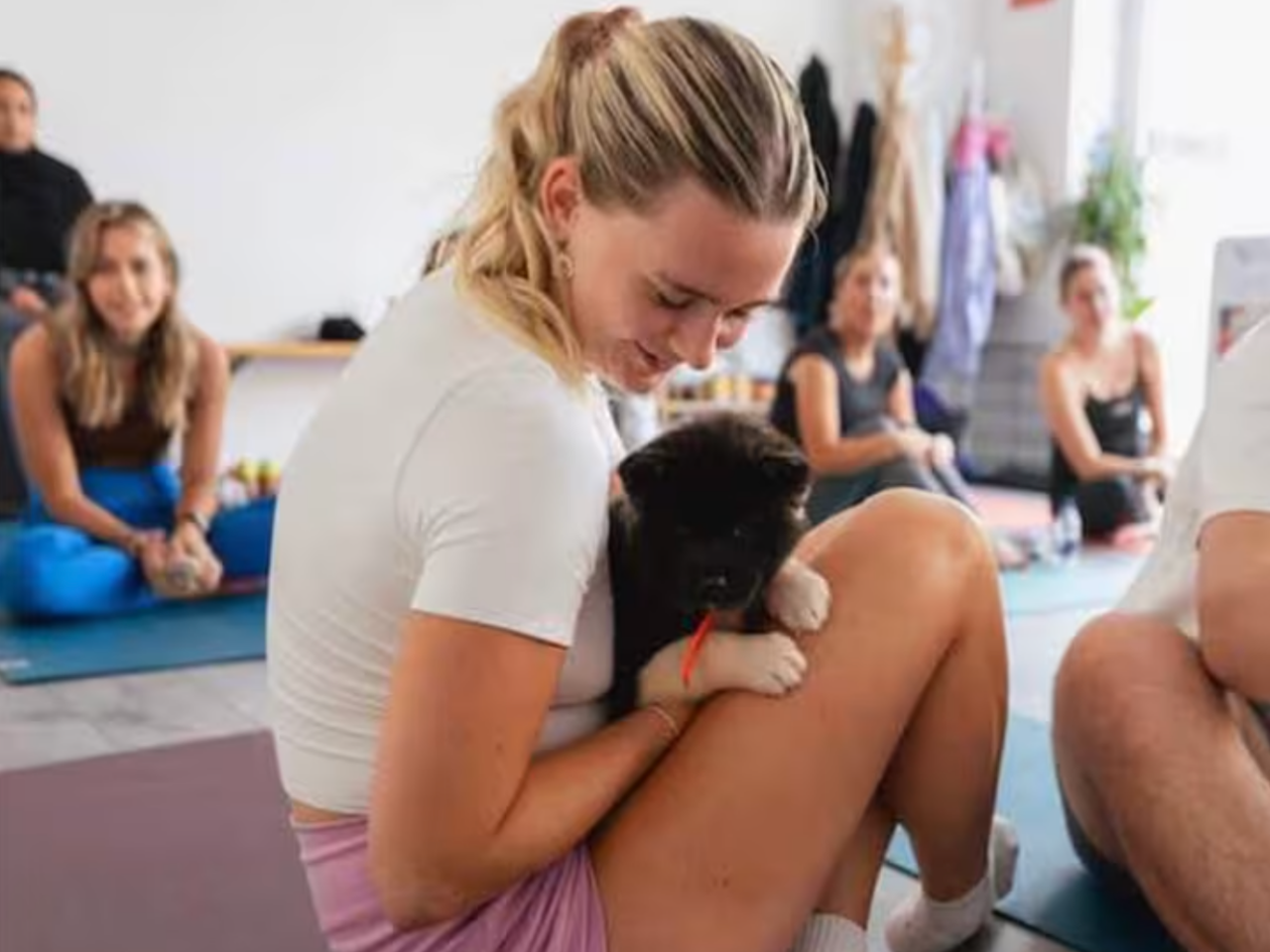 Puppy Cuddles, Yoga & Playtime — Event at Barefootyoga