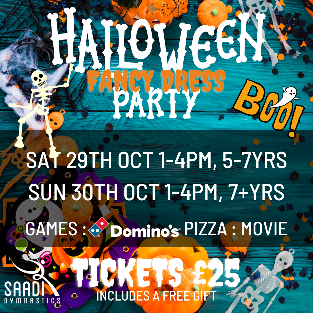 Saadi Halloween Party, 5-7 yrs — Event at Redbourn Recreation Centre