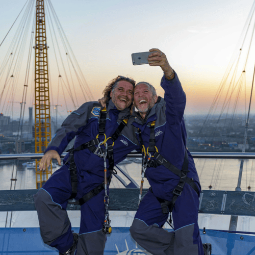 Up at The O2 Sunset Climb