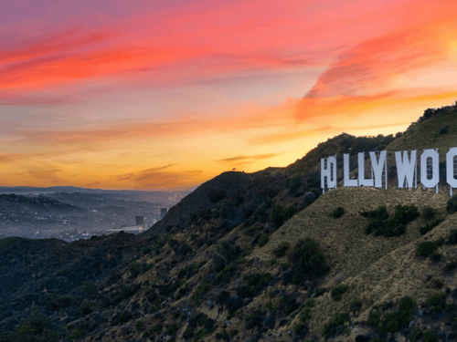 Hollywood Collage & Drawing