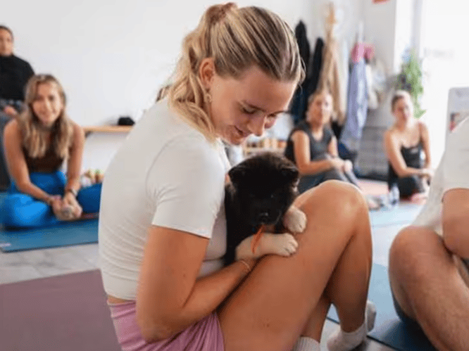 Puppy Cuddles, Yoga & Playtime